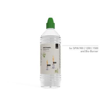 Bouteille d'1 litre de bioéthanol liquide pour cheminée de table