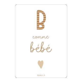 Carte - B comme bébé