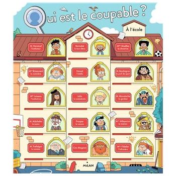 Livre jeu - Qui est le coupable ? à l'école