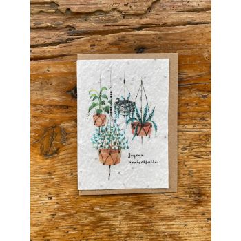 Carte ensemencée à planter - Anniversaire Plantes aromatiques