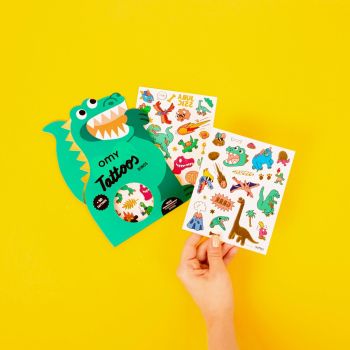 Tattoos Dinos - 50 tatouages temporaires enfant OMY