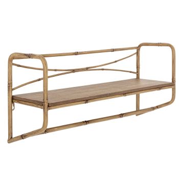 Console métallique ROD aspect bambou