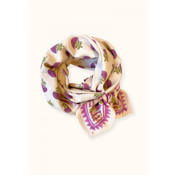 Big Foulard Latika Florets Macadamia