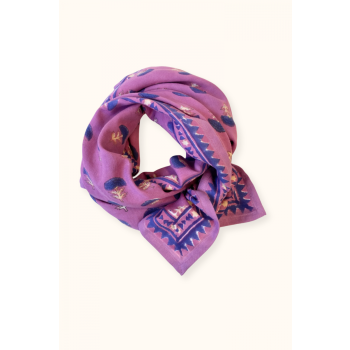 Big Foulard Latika Florets Fuchsia