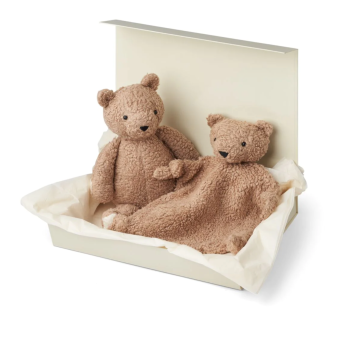 Coffret doudou et peluche Ours TED - Mr BEAR Beige - LIEWOOD