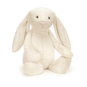 Peluche lapin Jellycat crème Bashful Cream Bunny - very big