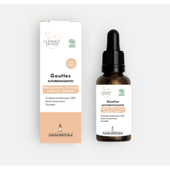 Gouttes autobronzantes hâle léger