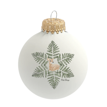 Boule de Noël en verre - Petit faon Petit Berge x Baubels
