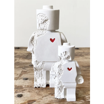 Donneur d'amour imparfait - Figurine 30 cm coeur rouge