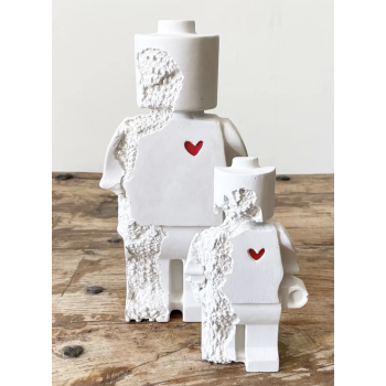 Donneur d'amour imparfait - Figurine 20 cm coeur rouge