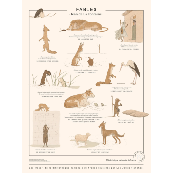 Affiche/planche Fables Jean de La Fontaine Les Jolies Planches