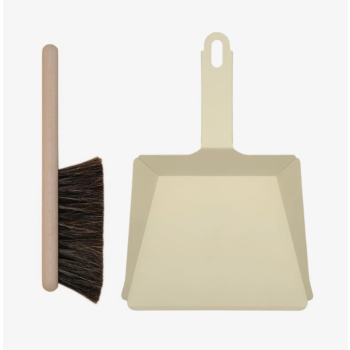Coffret pelle et balayette hêtre Craft - Sable