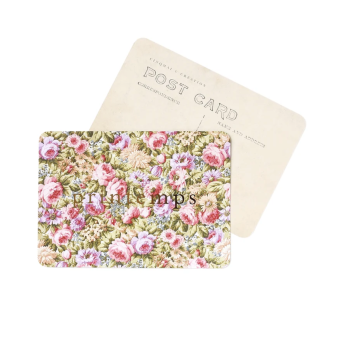 CARTE POSTALE printemps - dorure à chaud - Agathe