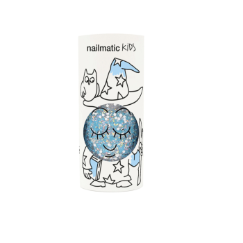 Vernis à ongles à l'eau - bleu paillette Luna - NAILMATIC