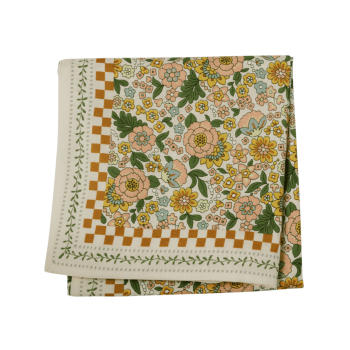 Foulard imprimé Indien - Amaia Rose/Corail