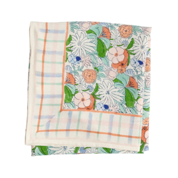 Foulard imprimé Indien - Magic Garden Green
