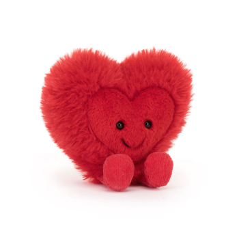 Peluche Beatie Heart - cœur rouge