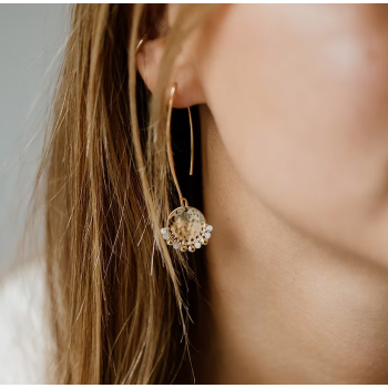 Boucles d'oreilles Dormeuses Daisy CONSTANCE L