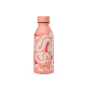 Bouteille isotherme Icon Waves Pêche 500ml QWETCH