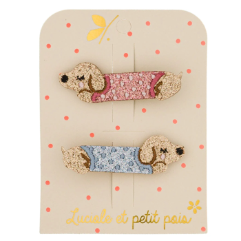 Barrettes teckels (paire)