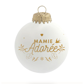 Boule de Noël en verre "Mamie Adorée" - Baubels