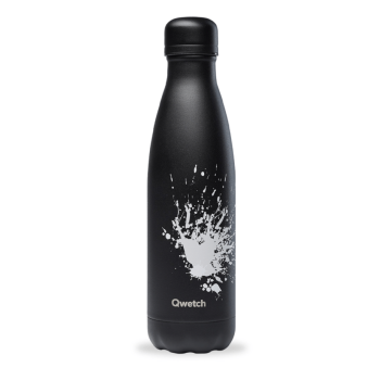 Bouteille isotherme SPRAY 500 ml QWETCH - Noir