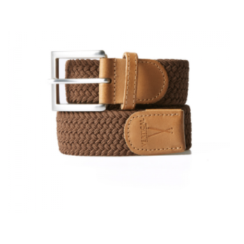 Ceinture tressée châtaigne - taille 1 - VERTICAL