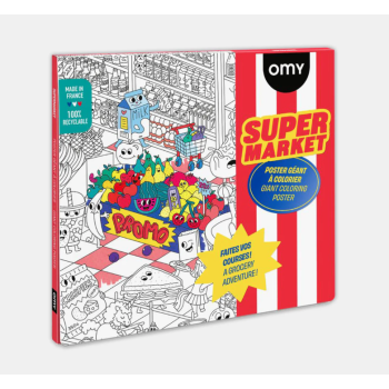 Poster géant à colorier - SUPERMARKET - OMY