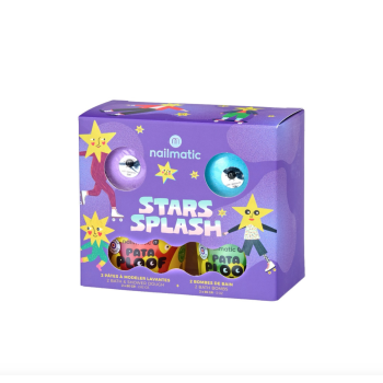 Coffret Stars Splash – 2 Pataploof et 2 bombes de bain colorées NAILMATIC