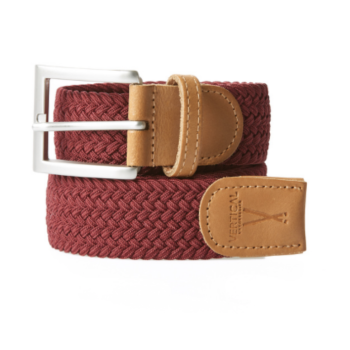 Ceinture tressée bordeaux - taille 2 - VERTICAL