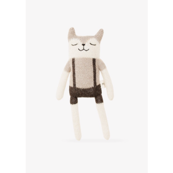 Doudou faon salopette en laine d'alpaga