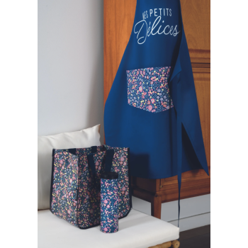 Tablier adulte "LES PETITS DÉLICES" - Bleu