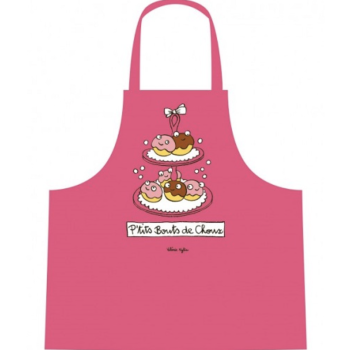 Tablier enfant "P'TITS BOUTS DE CHOUX" - Rose Fuchsia