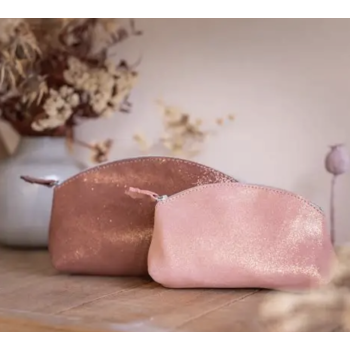 Midi Trousse à Trésors - LA CARTABLIÈRE - Cuir pailleté