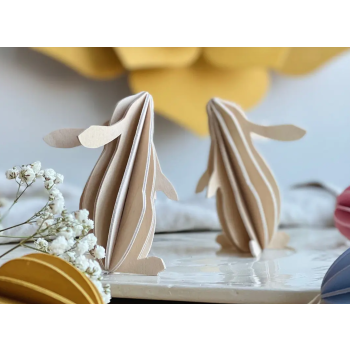 Lapin LOVI 9 cm - Kit 3D en bois à assembler