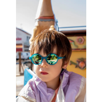 Lunettes de soleil enfant Rozz Vert Paon - 4/6 ans - KI ET LA