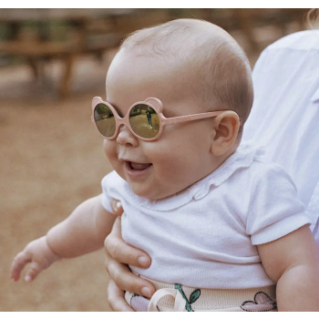 Lunettes de soleil bébé Ourson Rose pêche - 0/1 an - KI ET LA
