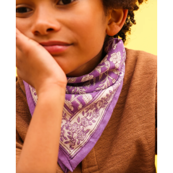Small foulard Calcutta Violet SO FAMILY