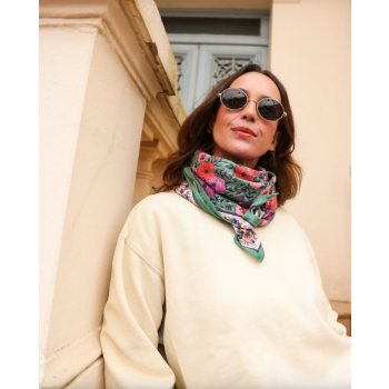 Big foulard Indore Vert SO FAMILY