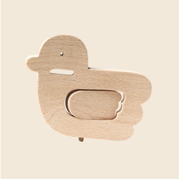Hochet en bois en forme de canard - Kwak