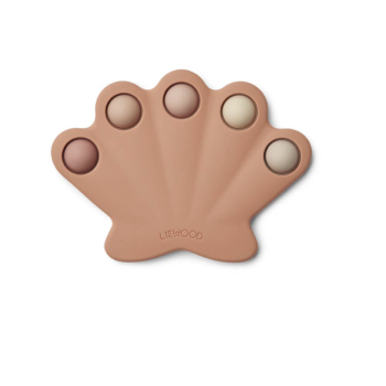 Jouet en silicone Anne Pop toy Coquillage Rose Tuscany - LIEWOOD