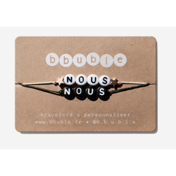 Duo de bracelets iconiques "nous" - Bbuble