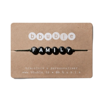 Bracelet Homme Iconique "Family" - Cordon Kaki - Bbuble