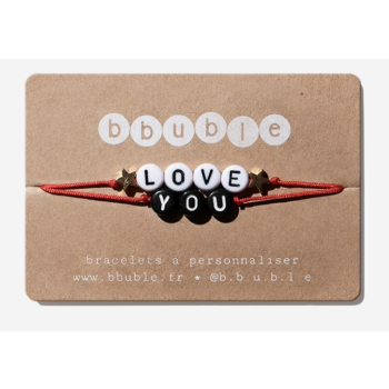 Duo de bracelets "LOVE YOU" - 2 étoiles - BBbuble