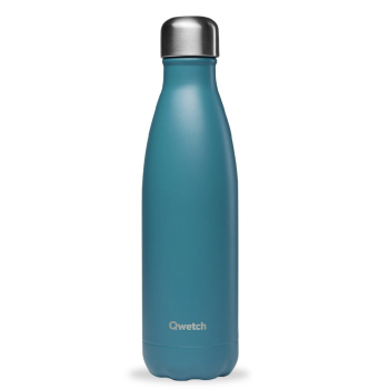 Bouteille isotherme Bleu canard 500 ml QWETCH