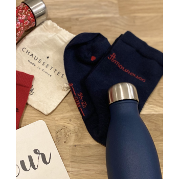 Chaussettes mi-hautes en coton "Amoureux" 42/46