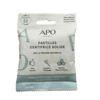 Dentifrice solide menthe 125 pastilles