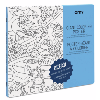 Poster géant à colorier - OCEAN - OMY
