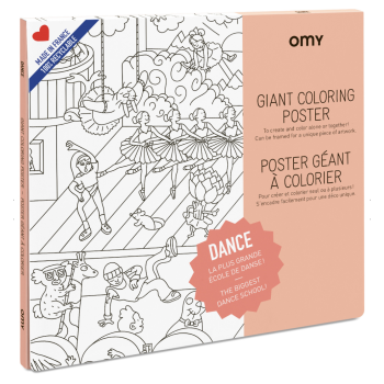 Poster géant à colorier - DANCE - OMY