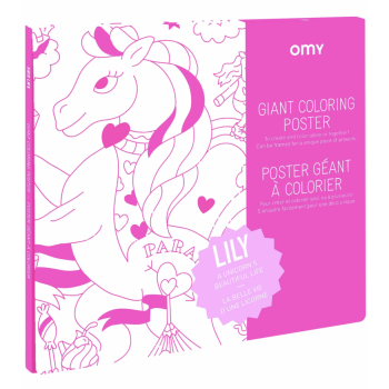 Poster géant à colorier - LILY ROSE - OMY